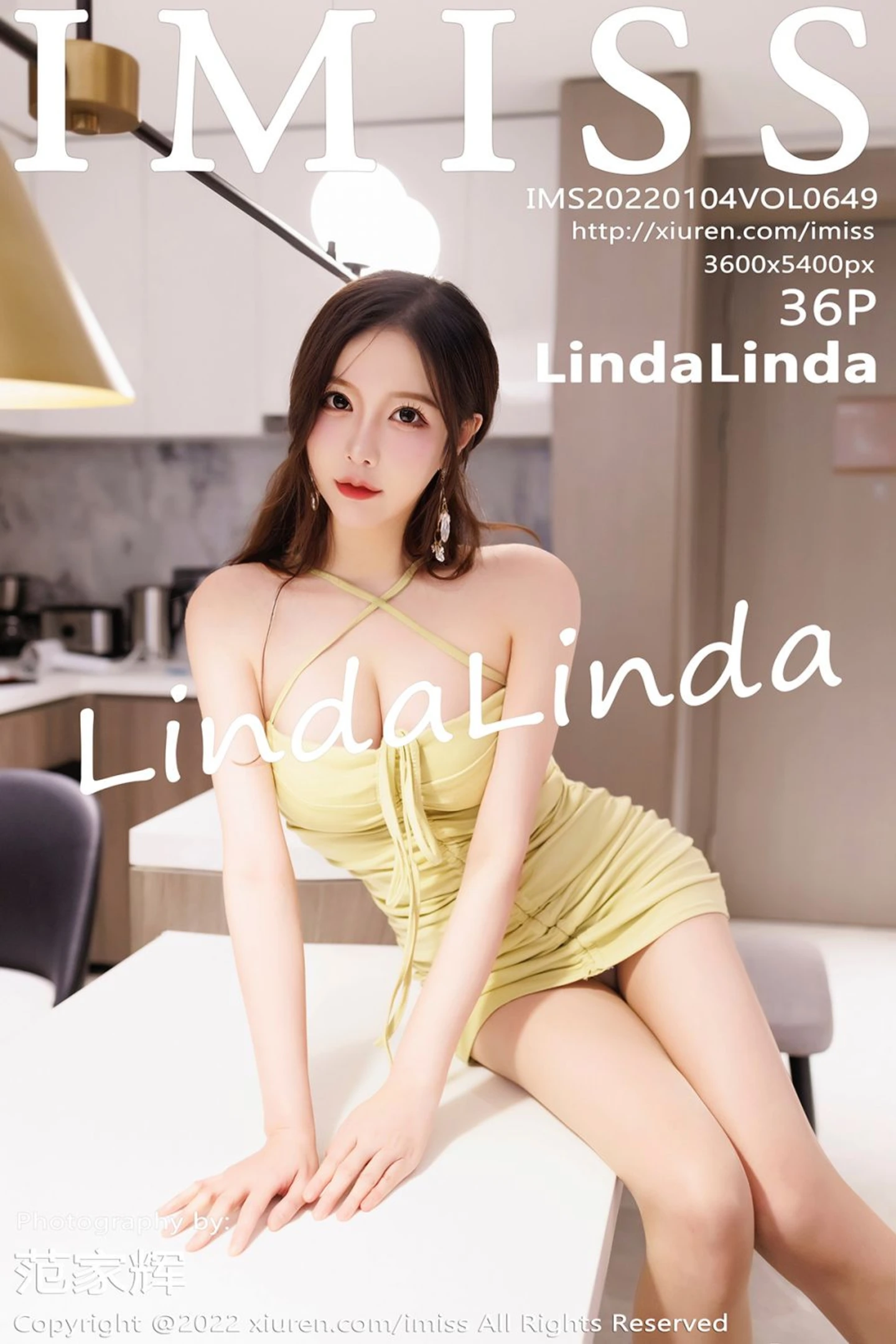 [IMISS爱蜜社]Vol.649_模特LindaLinda私房低胸连身裙半脱露蕾丝内衣丰满诱惑写真36P-秀人网 - XiuRen.Pro